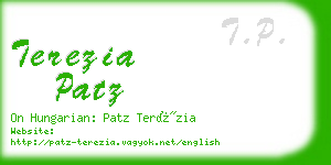 terezia patz business card